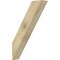 Ekena Millwork 6"W x 24"D x 36"H Traditional Rough Sawn Knee Brace, Douglas Fir BRC06X24X36TRA00RDF - alternate 1
